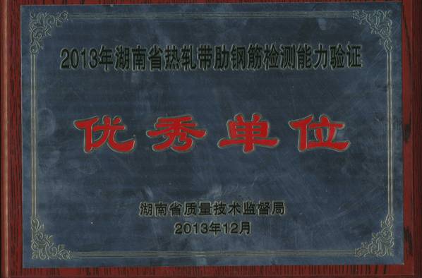 湖南省钢筋能力验证优秀证书(彩色)_旋转